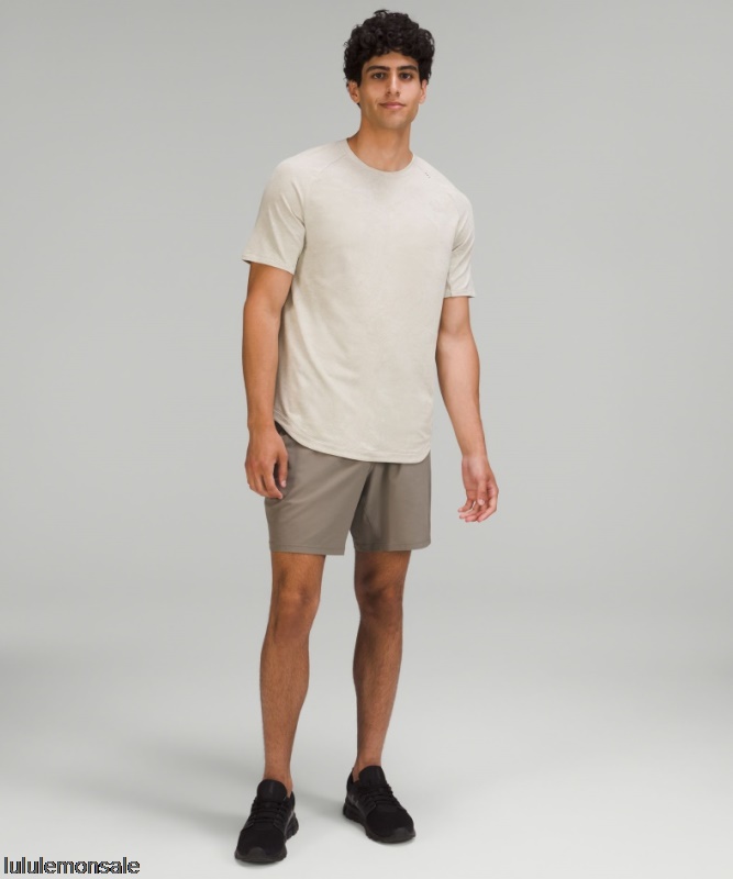 Lululemon Deutschland DELULU806 | Marmorkarte Drysense Training Kurzarmshirt